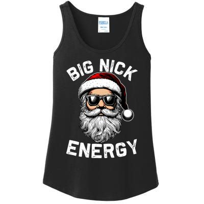 Big Nick Energy Funny Inappropriate Christmas Santa Face Ladies Essential Tank