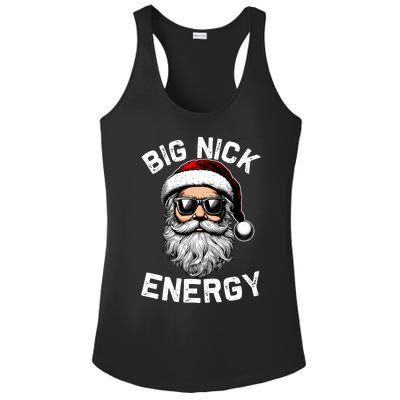 Big Nick Energy Funny Inappropriate Christmas Santa Face Ladies PosiCharge Competitor Racerback Tank