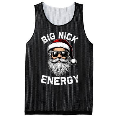 Big Nick Energy Funny Inappropriate Christmas Santa Face Mesh Reversible Basketball Jersey Tank