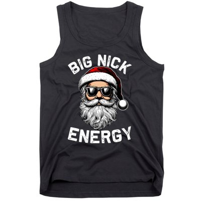 Big Nick Energy Funny Inappropriate Christmas Santa Face Tank Top