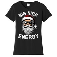 Big Nick Energy Funny Inappropriate Christmas Santa Face Women's T-Shirt