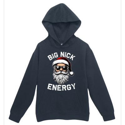 Big Nick Energy Funny Inappropriate Christmas Santa Face Urban Pullover Hoodie