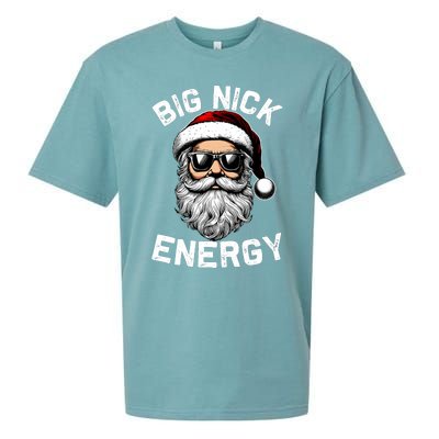 Big Nick Energy Funny Inappropriate Christmas Santa Face Sueded Cloud Jersey T-Shirt