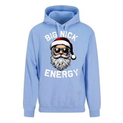 Big Nick Energy Funny Inappropriate Christmas Santa Face Unisex Surf Hoodie