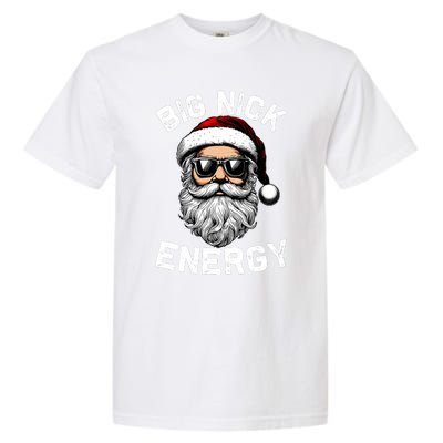 Big Nick Energy Funny Inappropriate Christmas Santa Face Garment-Dyed Heavyweight T-Shirt