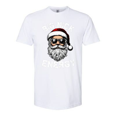 Big Nick Energy Funny Inappropriate Christmas Santa Face Softstyle CVC T-Shirt