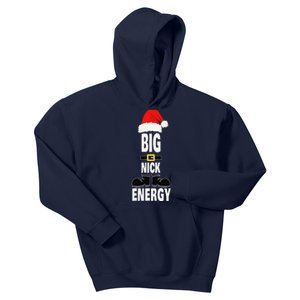 Big Nick Energy Santa Hat Belts And Boots Funny Christmas Kids Hoodie