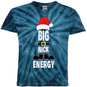 Big Nick Energy Santa Hat Belts And Boots Funny Christmas Kids Tie-Dye T-Shirt