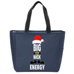 Big Nick Energy Santa Hat Belts And Boots Funny Christmas Zip Tote Bag