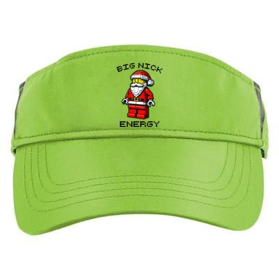 Big Nick Energy Santa Block Building Xmas Master Builder  Adult Drive Performance Visor