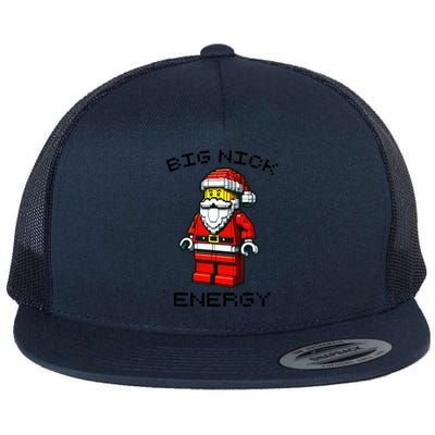 Big Nick Energy Santa Block Building Xmas Master Builder  Flat Bill Trucker Hat