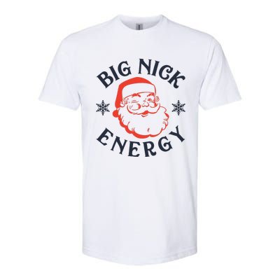 Big Nick Energy Holiday Xmas Christmas Santa Claus Pajama Softstyle CVC T-Shirt