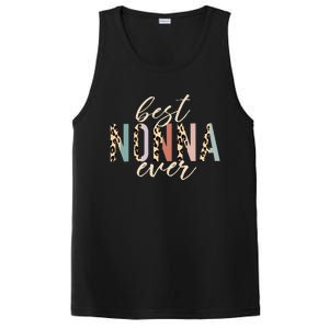 Best Nonna Ever Gifts Leopard Print Mothers Day PosiCharge Competitor Tank