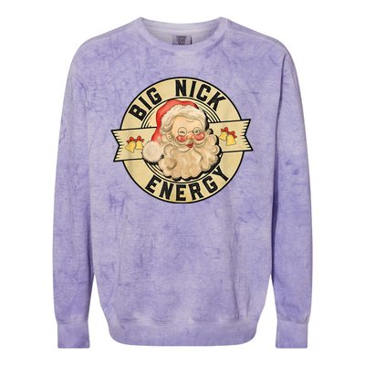 Big Nick Energy Retro Stamped Logo Colorblast Crewneck Sweatshirt