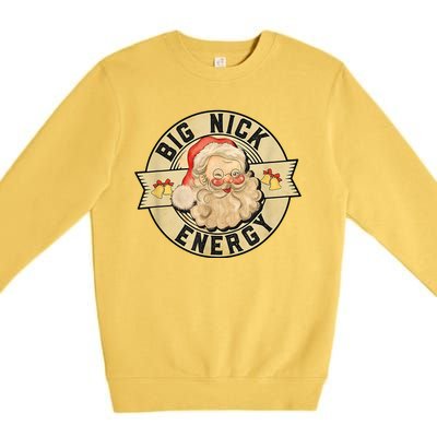 Big Nick Energy Retro Stamped Logo Premium Crewneck Sweatshirt