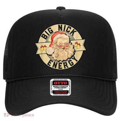 Big Nick Energy Retro Stamped Logo High Crown Mesh Back Trucker Hat