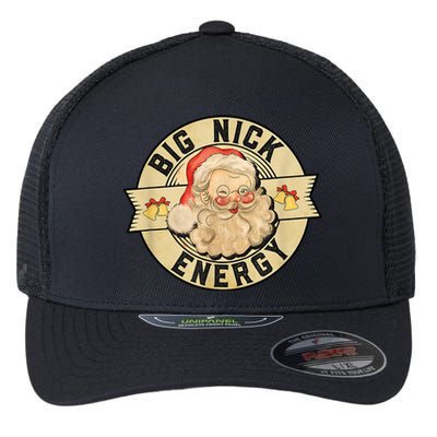 Big Nick Energy Retro Stamped Logo Flexfit Unipanel Trucker Cap