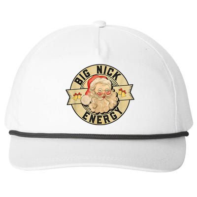 Big Nick Energy Retro Stamped Logo Snapback Five-Panel Rope Hat