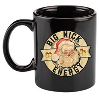 Big Nick Energy Retro Stamped Logo 11oz C Handle Ceramic Mug
