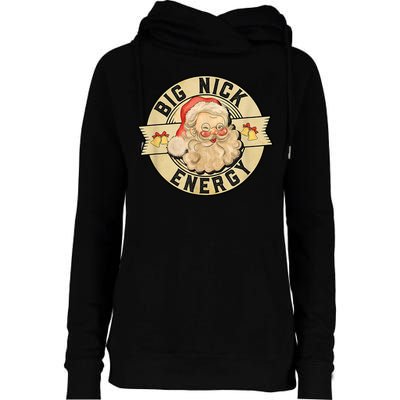 Big Nick Energy Retro Stamped Logo Womens Funnel Neck Pullover Hood