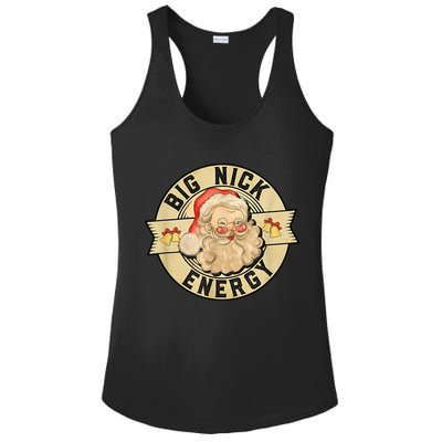 Big Nick Energy Retro Stamped Logo Ladies PosiCharge Competitor Racerback Tank