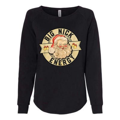 Big Nick Energy Retro Stamped Logo Womens California Wash Sweatshirt