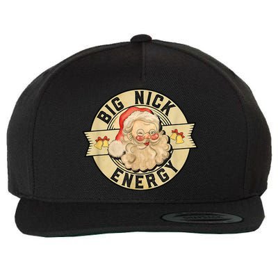 Big Nick Energy Retro Stamped Logo Wool Snapback Cap