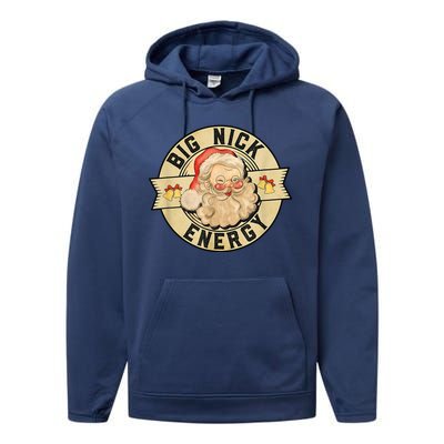 Big Nick Energy Retro Stamped Logo Performance Fleece Hoodie