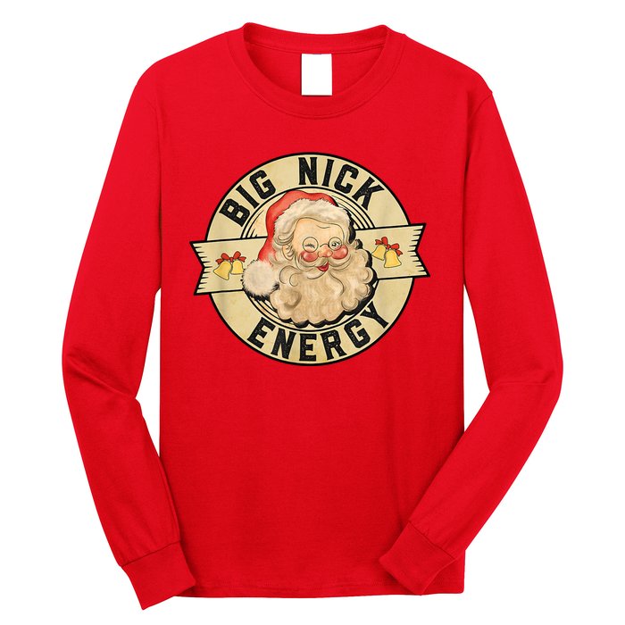 Big Nick Energy Retro Stamped Logo Long Sleeve Shirt