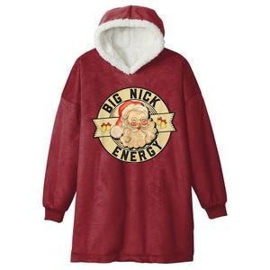 Big Nick Energy Retro Stamped Logo Hooded Wearable Blanket