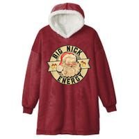 Big Nick Energy Retro Stamped Logo Hooded Wearable Blanket