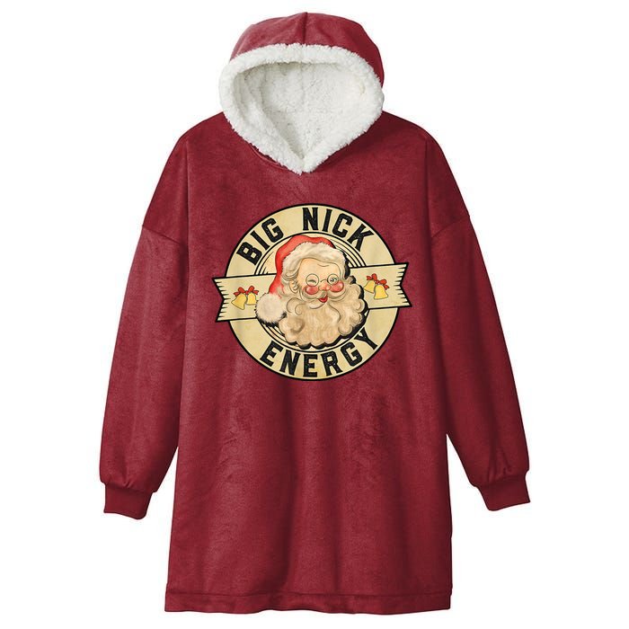 Big Nick Energy Retro Stamped Logo Hooded Wearable Blanket