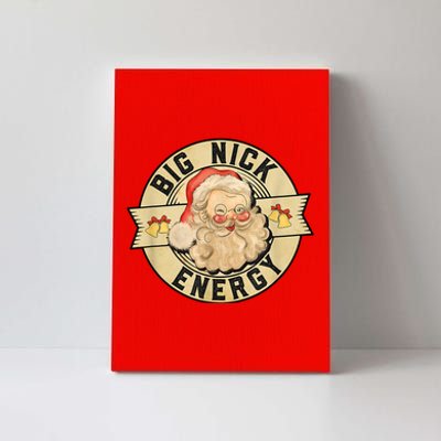 Big Nick Energy Retro Stamped Logo Canvas