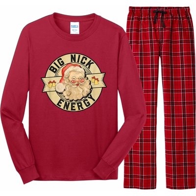 Big Nick Energy Retro Stamped Logo Long Sleeve Pajama Set