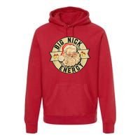 Big Nick Energy Retro Stamped Logo Premium Hoodie