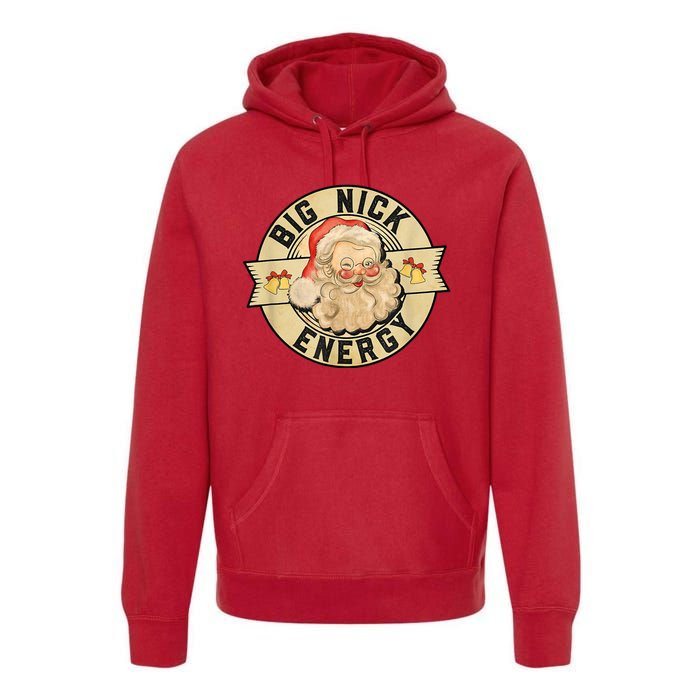 Big Nick Energy Retro Stamped Logo Premium Hoodie