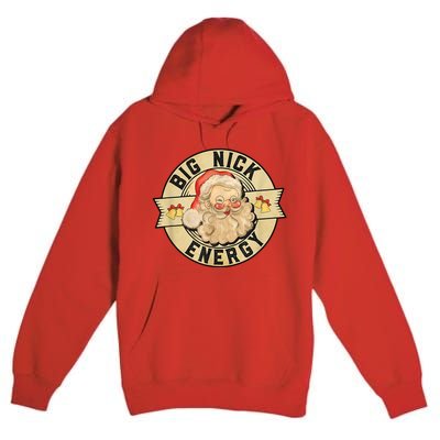 Big Nick Energy Retro Stamped Logo Premium Pullover Hoodie