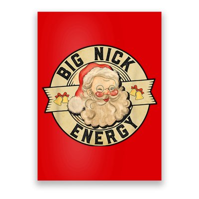 Big Nick Energy Retro Stamped Logo Poster