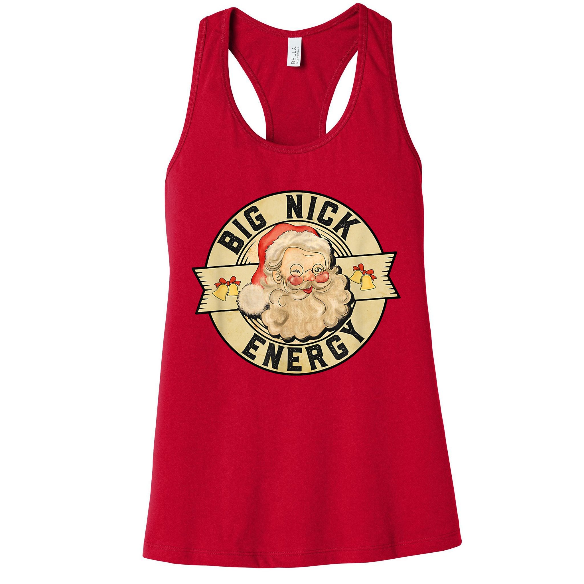 Big Nick Energy Retro Stamped Logo Womens Tank Top