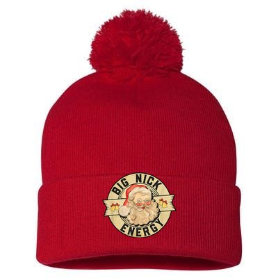 Big Nick Energy Retro Stamped Logo Pom Pom 12in Knit Beanie