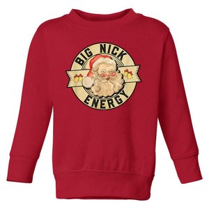 Big Nick Energy Retro Stamped Logo Toddler Sweatshirt