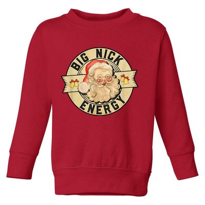 Big Nick Energy Retro Stamped Logo Toddler Sweatshirt