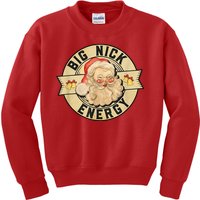 Big Nick Energy Retro Stamped Logo Kids Sweatshirt