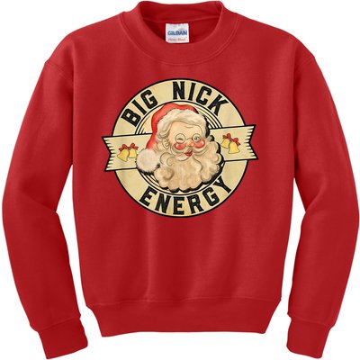 Big Nick Energy Retro Stamped Logo Kids Sweatshirt