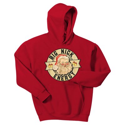 Big Nick Energy Retro Stamped Logo Kids Hoodie