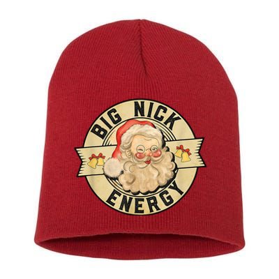 Big Nick Energy Retro Stamped Logo Short Acrylic Beanie