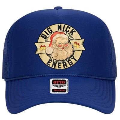 Big Nick Energy Retro Stamped Logo High Crown Mesh Back Trucker Hat