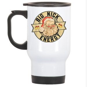 Big Nick Energy Retro Stamped Logo Stainless Steel Travel Mug