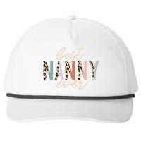 Best Nanny Ever Gifts Leopard Print Mothers Day Snapback Five-Panel Rope Hat