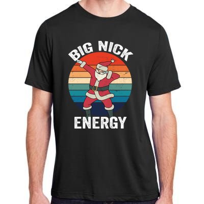 Big Nick Energy Dabbing Santa Christmas Adult ChromaSoft Performance T-Shirt